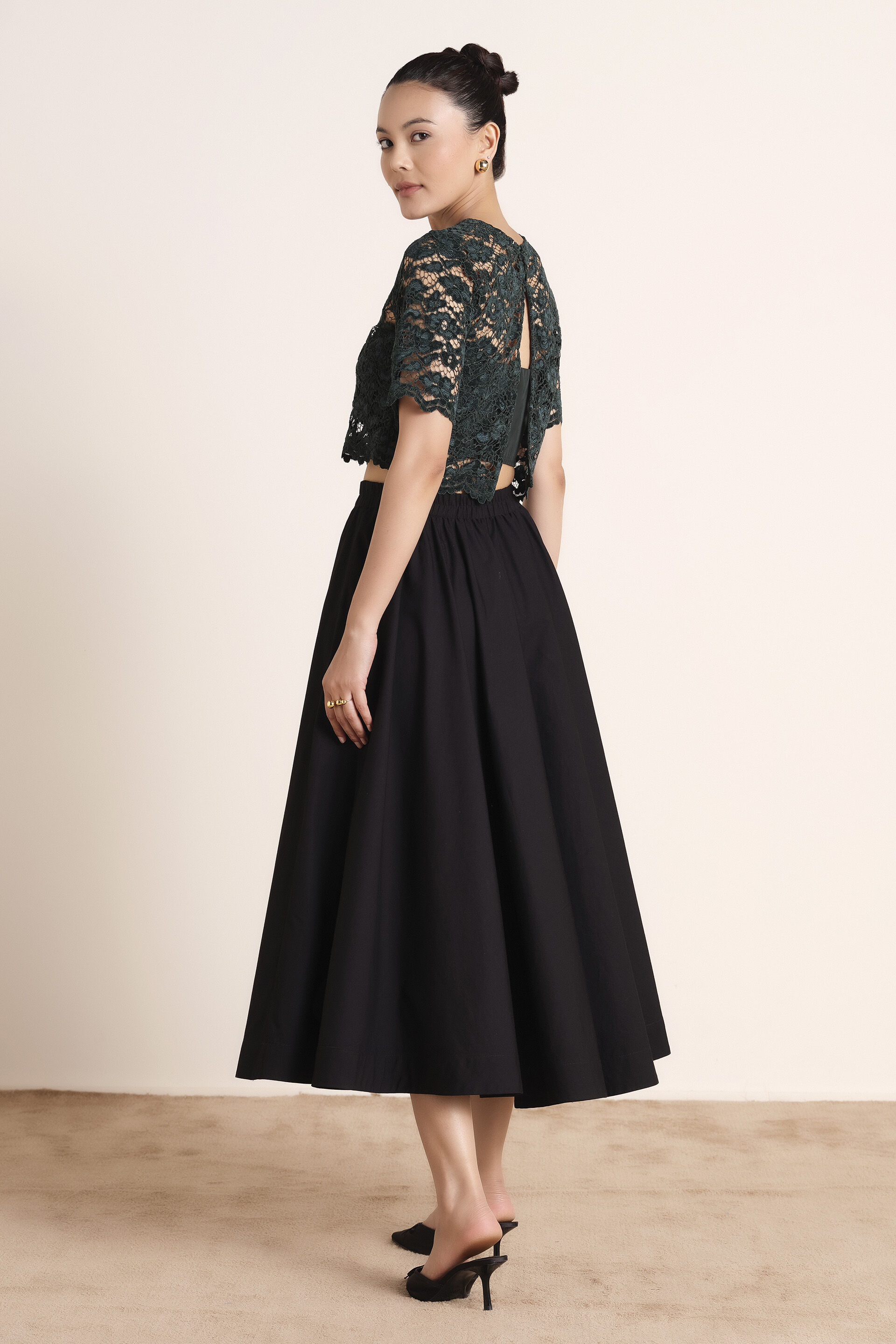 Jade Allure Crop Top, Green, image 4